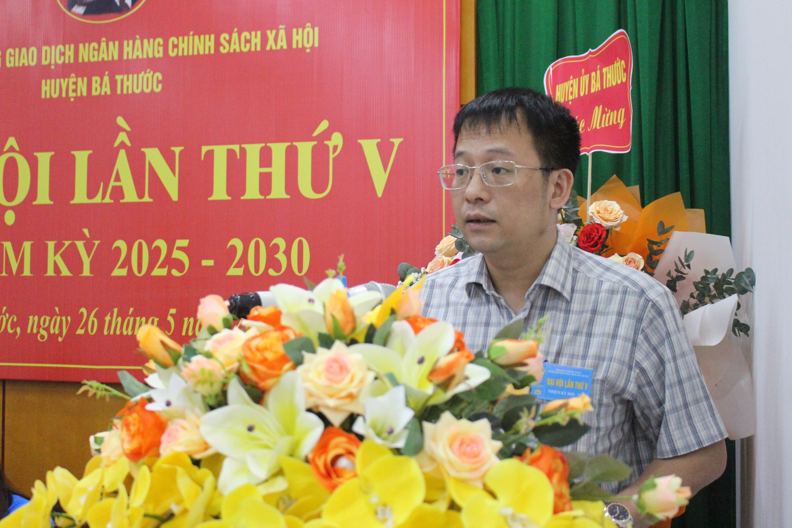 Đồng chí Phó Chủ tịch UBND huyện Bá Thước Lê Quang Huy phát biểu chỉ đạo Đại hội.