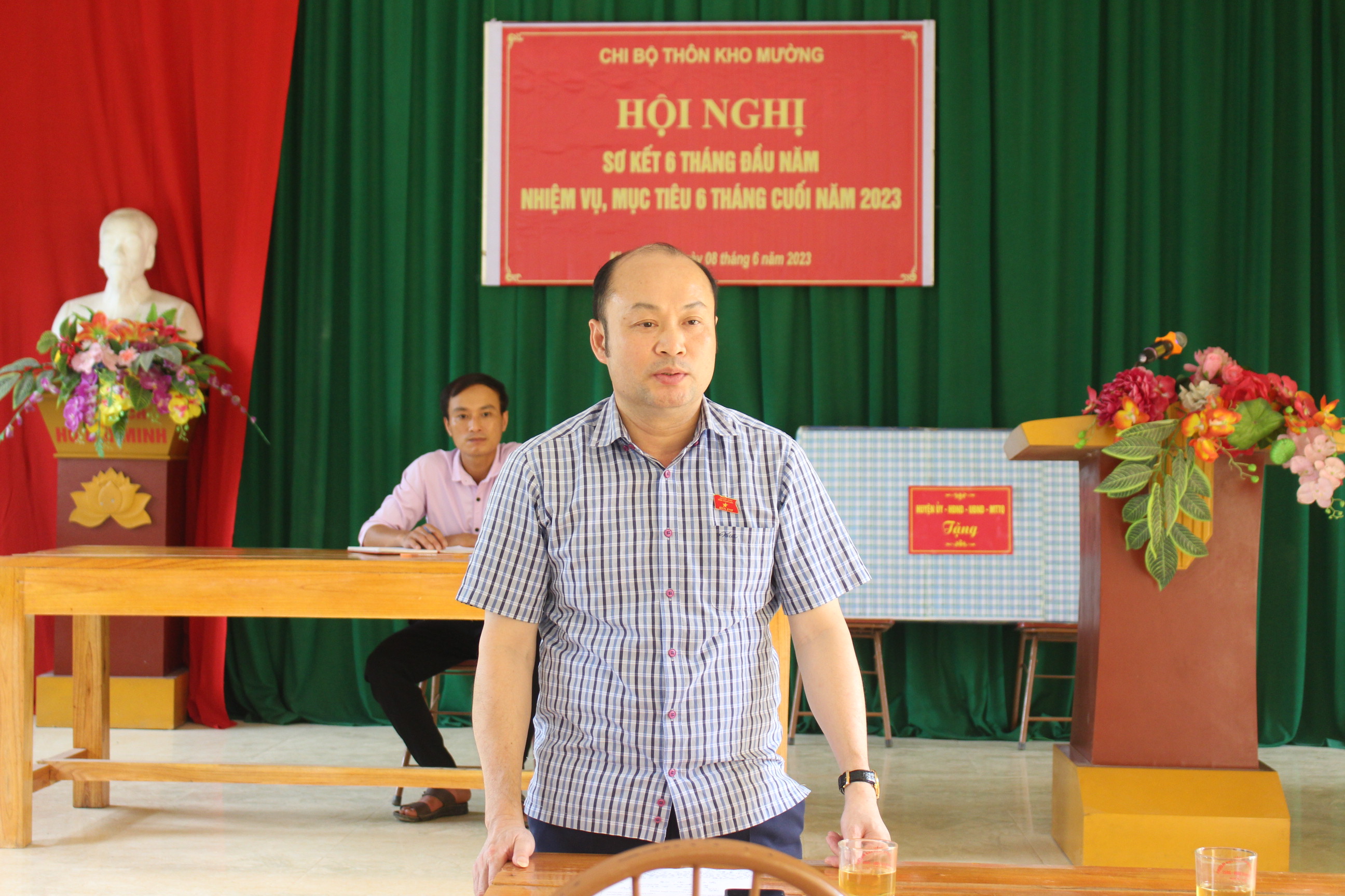 Đồng chí Cao Văn Cường, Tỉnh ủy viên, Giám đốc Sở NN&PTNT Thanh Hóa phát biểu tại hội nghị