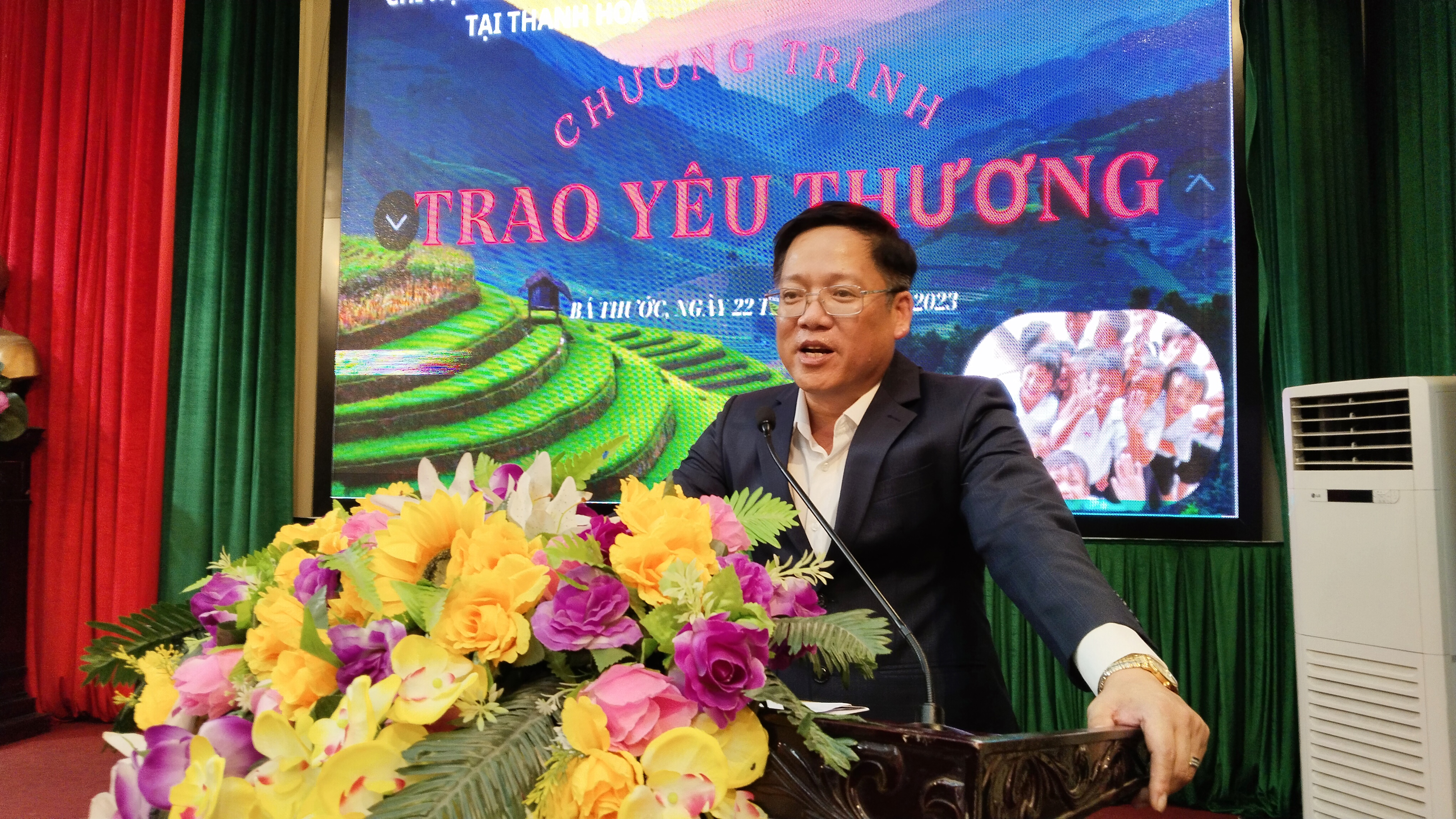 Đồng chí Ngọ Đình Hải, Chủ tịch UBND huyện Bá Thước phát biểu tại chương trình.